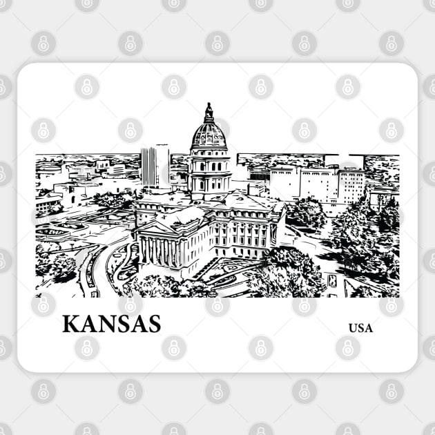 Kansas State USA Sticker by Lakeric
